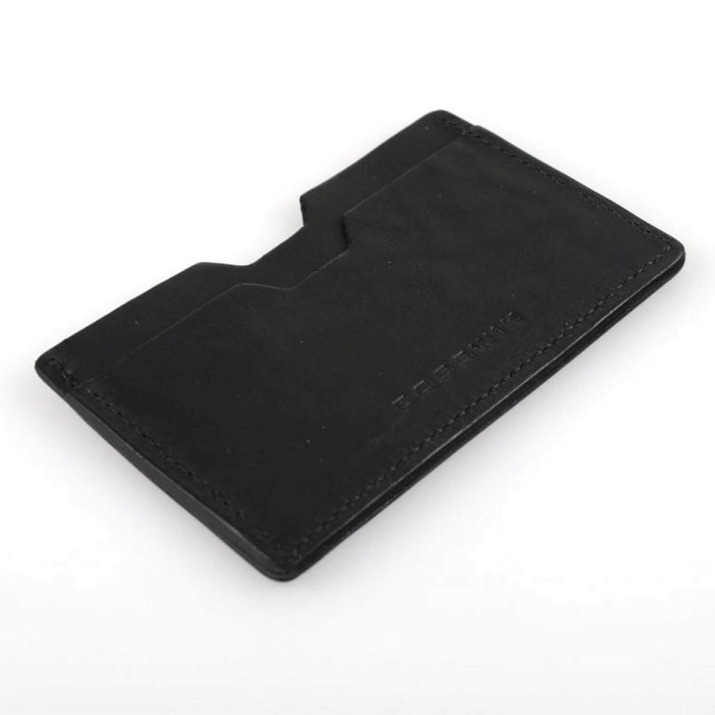 Klassisk kortholder i læder med 3 rum sort - Men's Classics - Bosswik - PS3